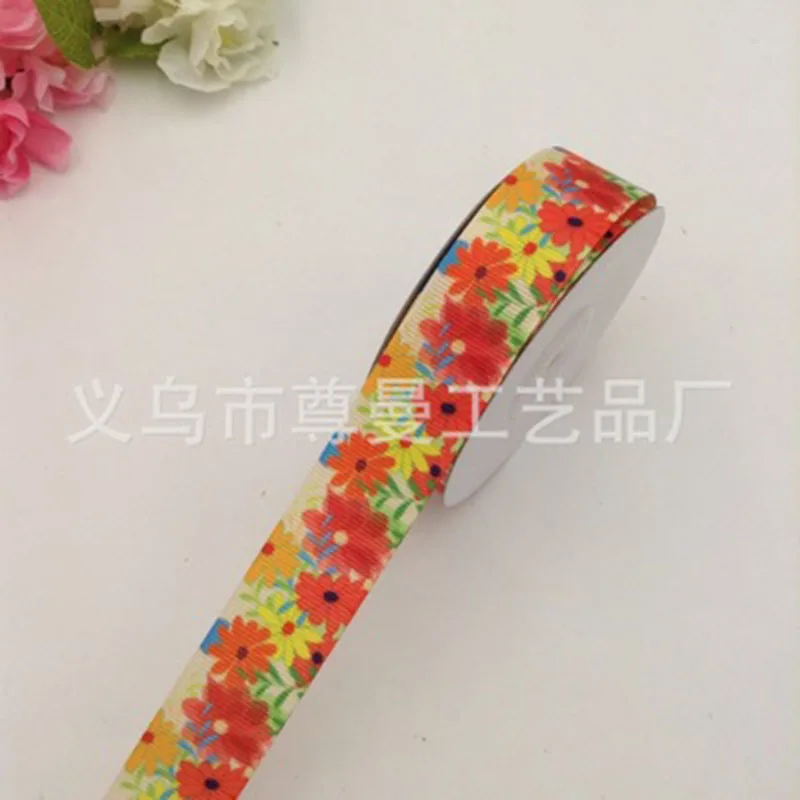 DIY New Ribbon Webbing 2.5CM Digital Printing Clothing Accessories Decorative Whorl Belt Small Flower Series | Дом и сад