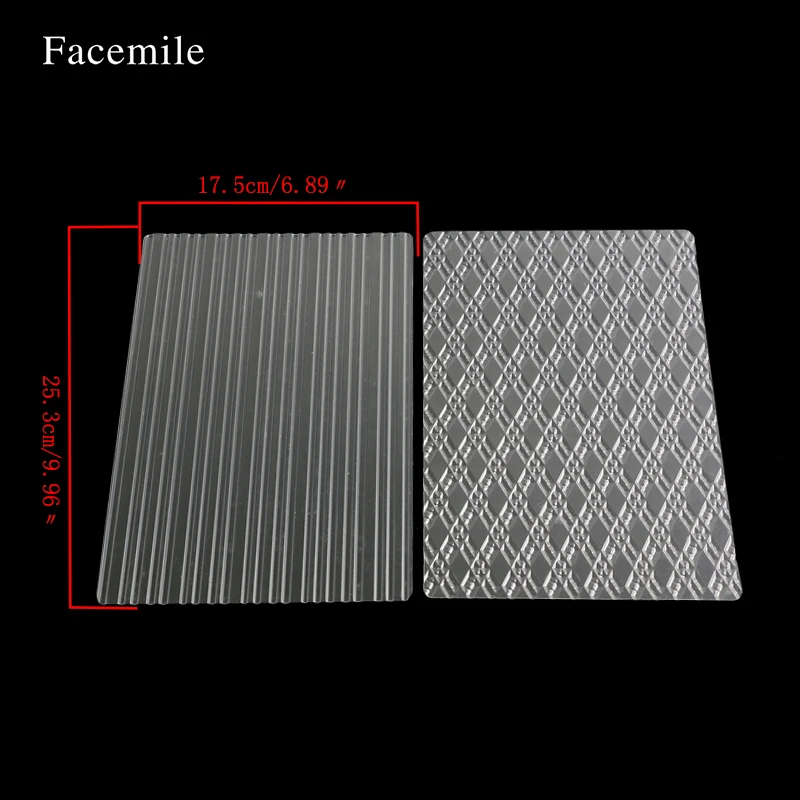 Facemile 6 шт./компл. 4 вида стилей текстурный лист набор покрышек текстура коврик для