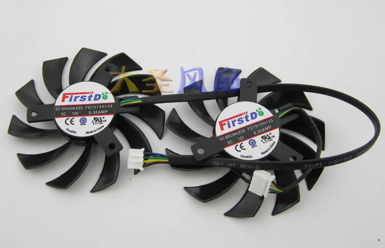Кулер для видеокарты Sapphire HD 7790 7850 7870 7950 2 шт./лот 85 мм 12 В 40 мм|card fan|video card fanvideo fan