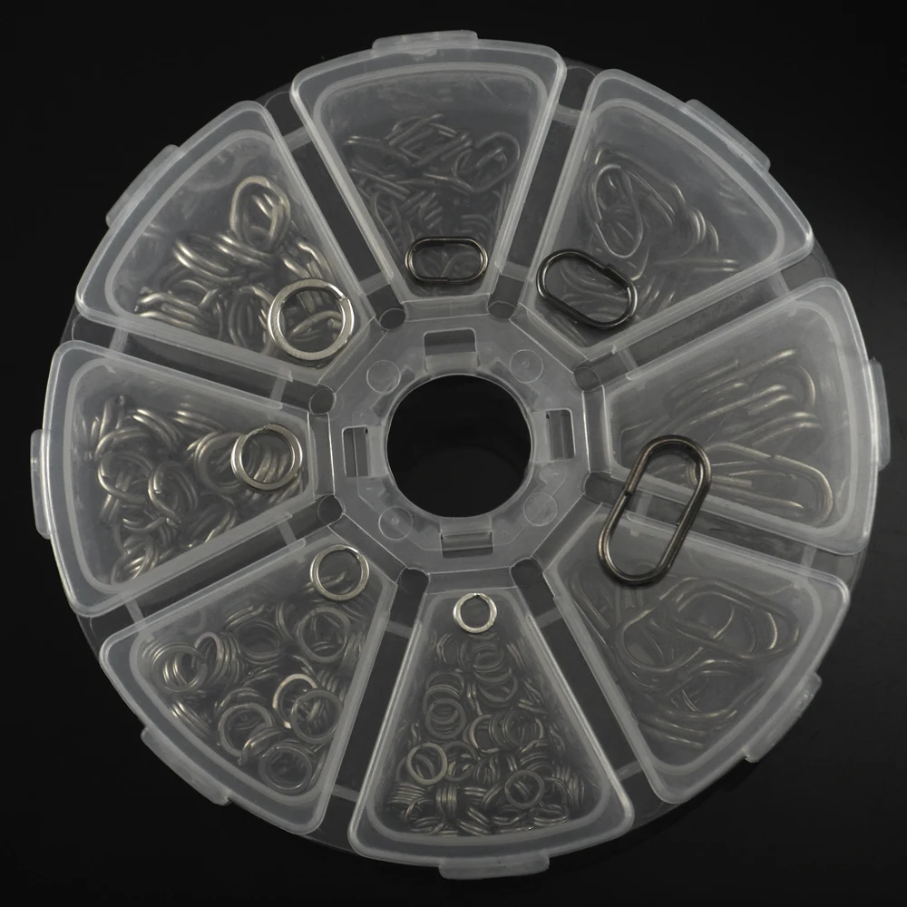 240 шт. рыболовные Вертлюги Из Нержавеющей Стали с коробкой | Спорт и развлечения