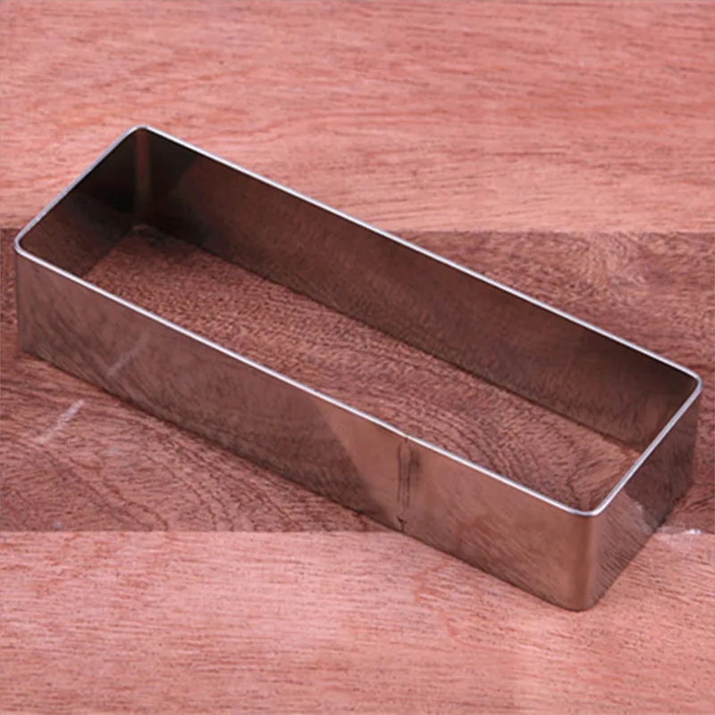 Goldbaking маленькое кольцо для Мусса из нержавеющей стали прямоугольное кольцо для торта формочки для печенья мусс форма для торта