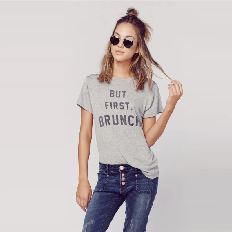 Tee Shirt Femme 2017 New Summer Style Blusa Letters Printed Casual Short Sleeve O Neck Punk Women's T-shirts Gray Tops Women | Женская