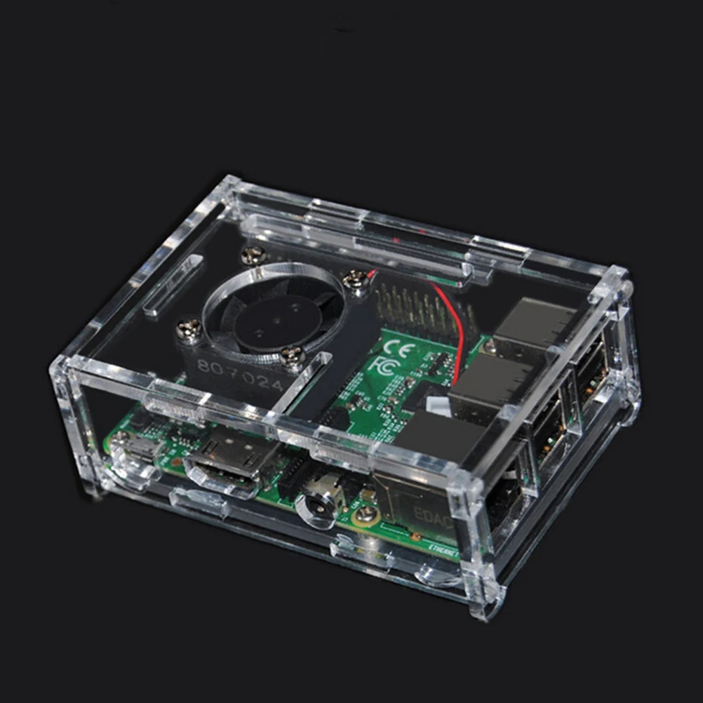 Прозрачный акриловый чехол премиум класса для Raspberry 1 шт. Pi 2/3/ B | Компьютеры и офис