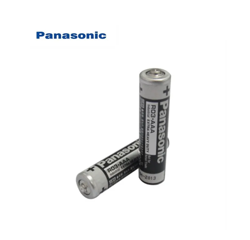 2 шт. Panasonic R03 1,5 в AAA батареи щелочные батареи без ртути сухой аккумулятор для электрической игрушки фонарик часы мышь