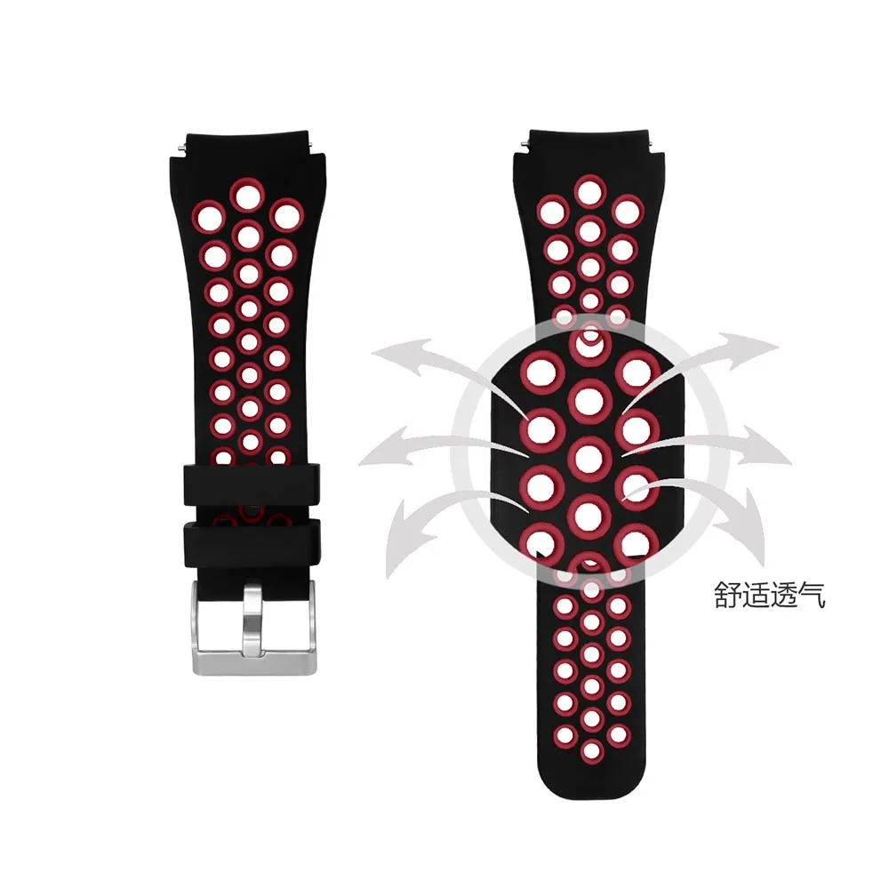 Tschick Silicone Replacement Strap Compatible for Samsung Galaxy Watch 46mm/ TicWatch Pro/Gear S3 Frontier/Classic SmartWatch |