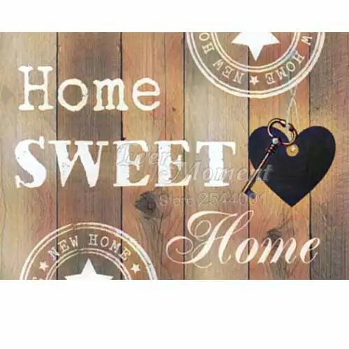 Алмазная картина Ever Moment Home Sweet Home 5D алмазная вышивка DIY полностью квадратные камни украшение дома картина ремесло ASF955 - Цвет: A07