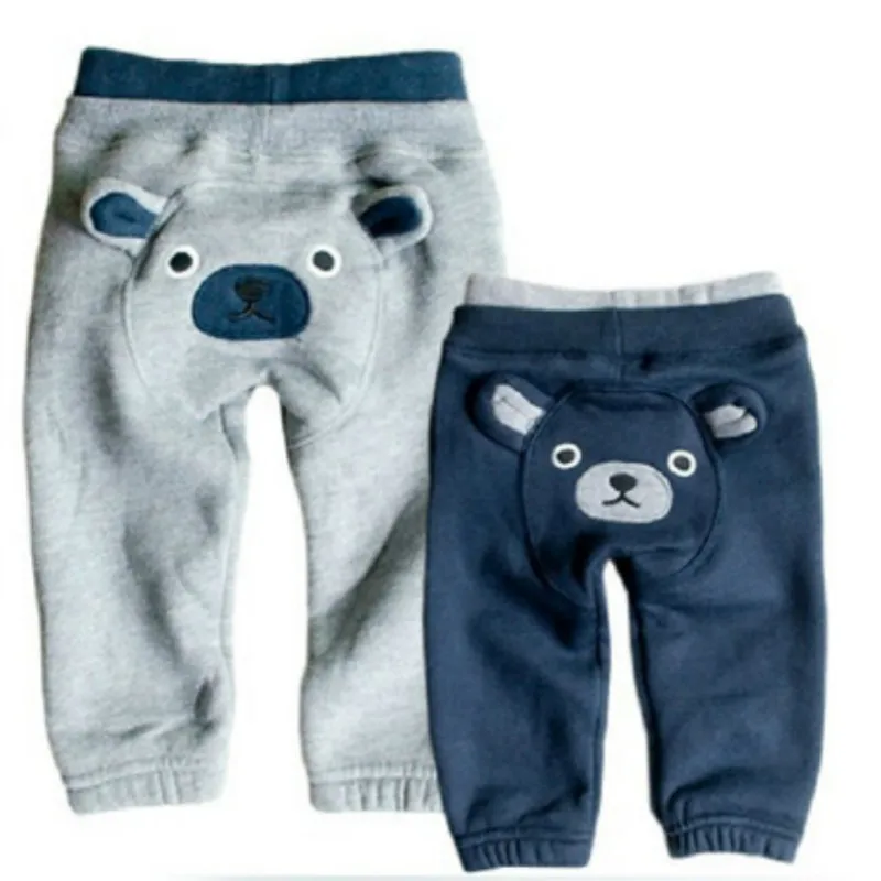 

Free shipping 2013 new 100% cotton winter baby boy girl children's pants casual thick cartoon hoodie PP pants leggings plus size