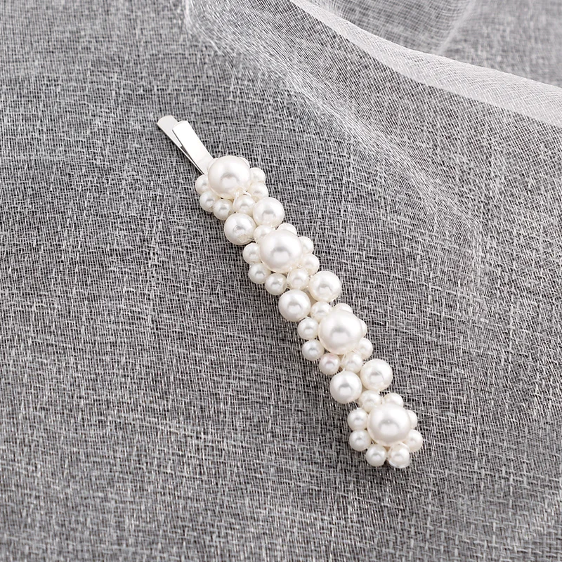 EASYA Simulated Pearl Series Hairpin Hair Accessories Elegant Crystal Wedding Headwear Clips For Bridal Girls |