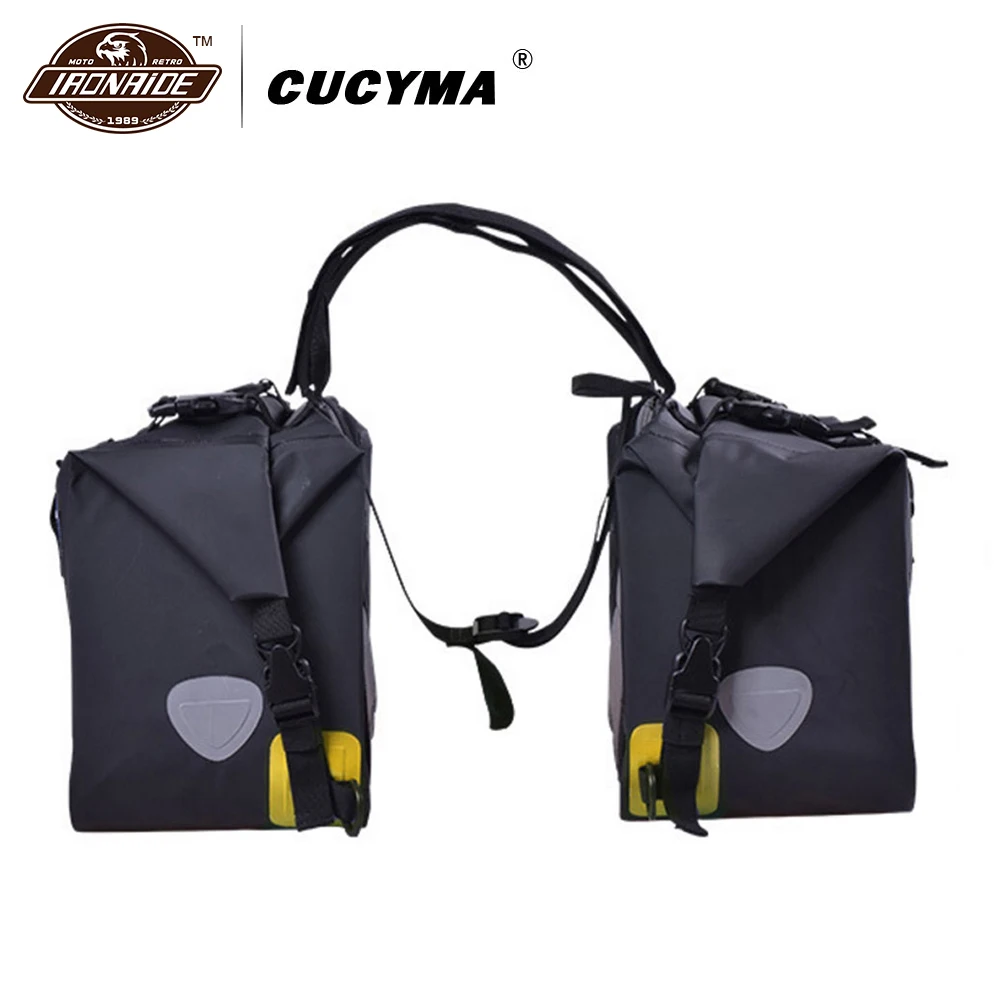 Водонепроницаемая мотоциклетная сумка CUCYMA седельные сумки гоночный Дорожный