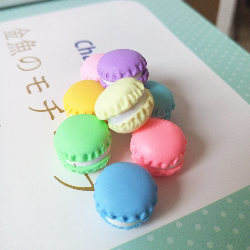 Оптовая продажа 100 шт. симпатичная Цветная полимерная глина макарон конфета
