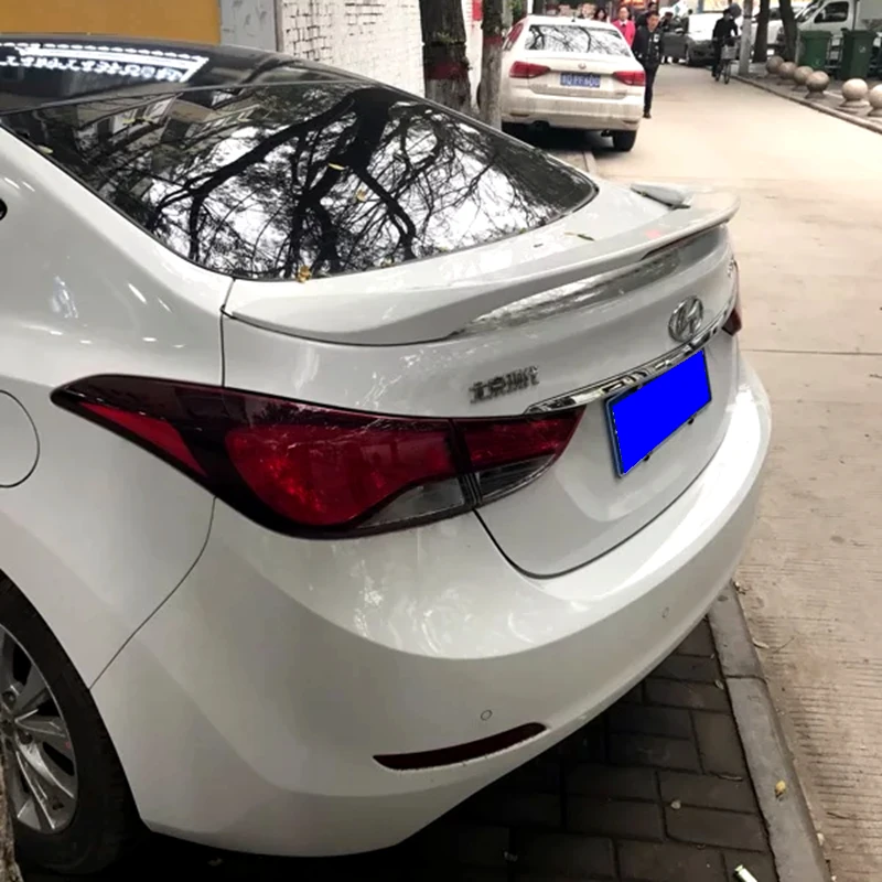 Для Hyundai Elantra 2012 до 2015 с тормозными огнями большой спойлер высокое качество абс