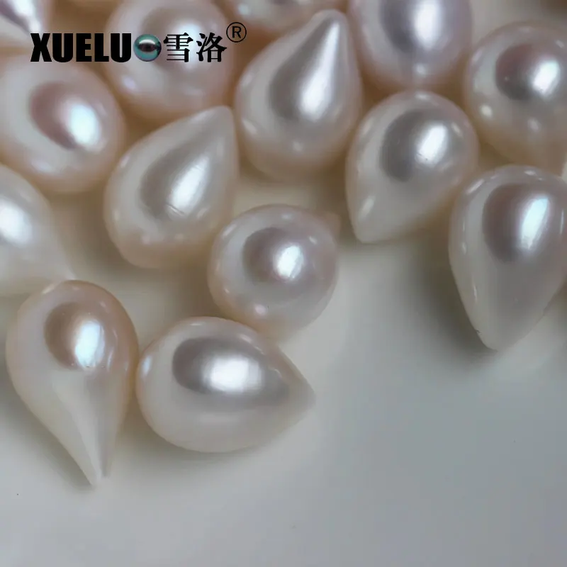 

XUELUO High Quality Teardrop Natural Cultured Freshwater Loose Pearl Beads ,11-12mm