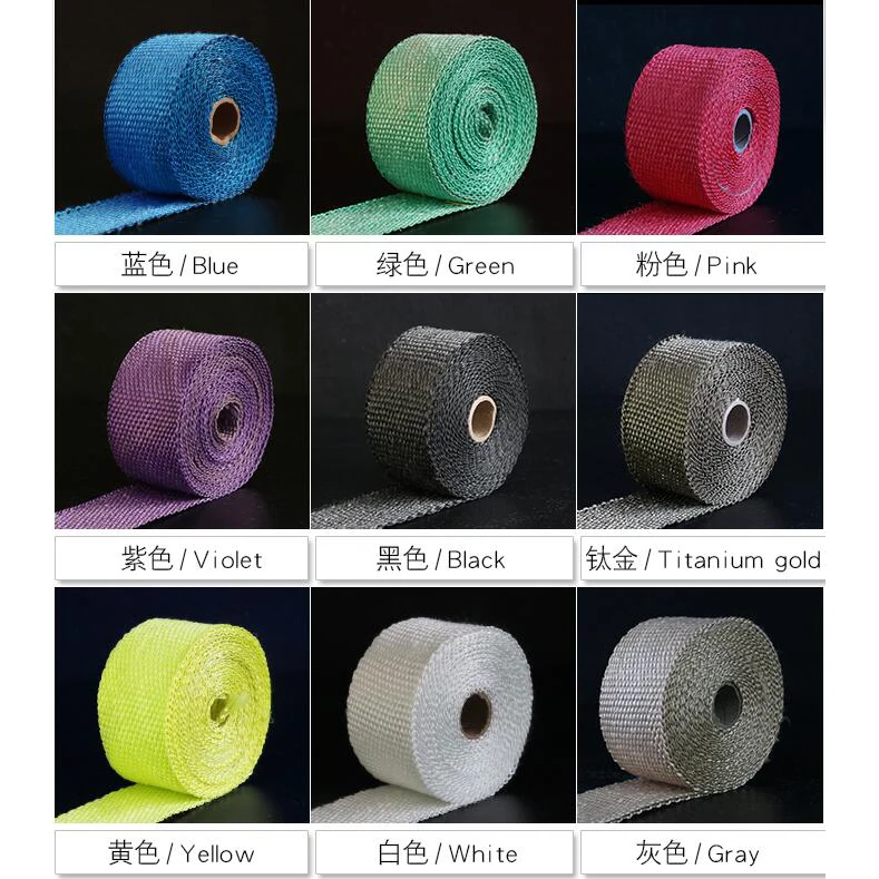 

Universal Motorcycle Exhaust Pipe Cotton Heat Wrap Belt Anti-hot Cloth Hot-proof cloth, heat-resistant fire-proof belts