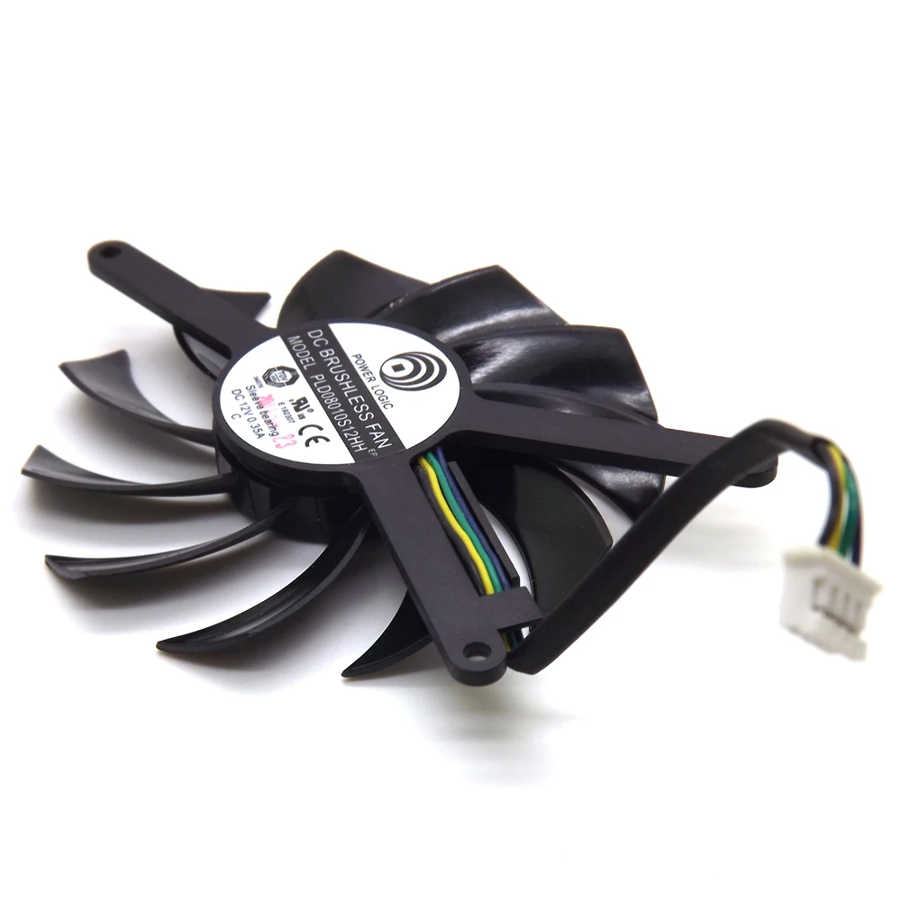 Free Shipping PLD08010S12HH 12V 0.35A 75mm 86x86x42mm For MSI GTX580 GTX460 GTX560 EVGA GTX560TI Graphics Card Fan | Компьютеры и офис