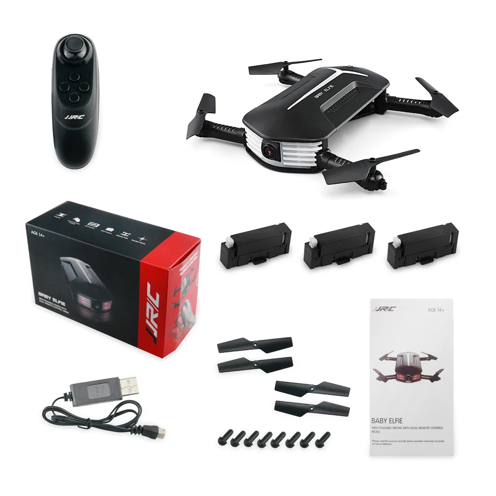 JJRC H37 мини детский Радиоуправляемый Дрон ELFIE RTF WiFi FPV 720P HD g сенсор управление ler