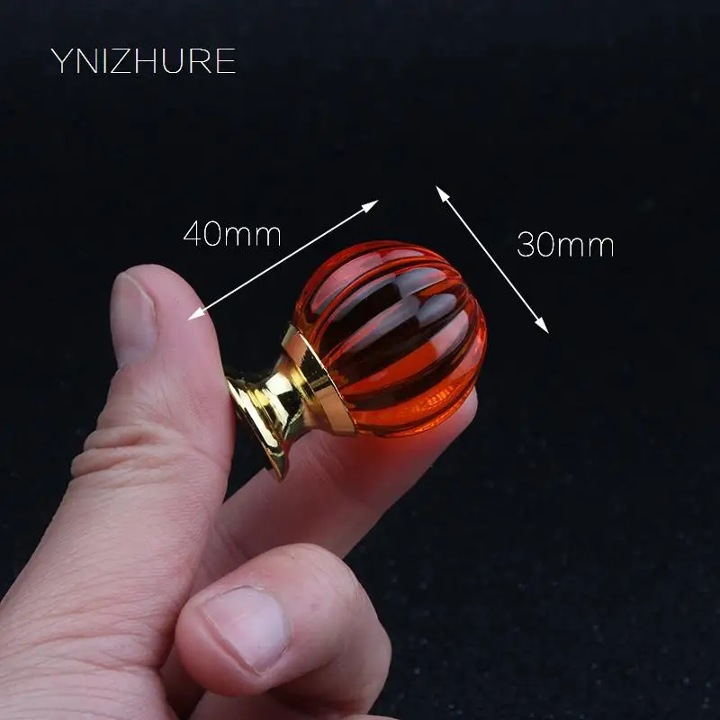 30 мм 10 шт Горячая оранжевая Золотая Роскошная Современная декоративная Diy Ручка