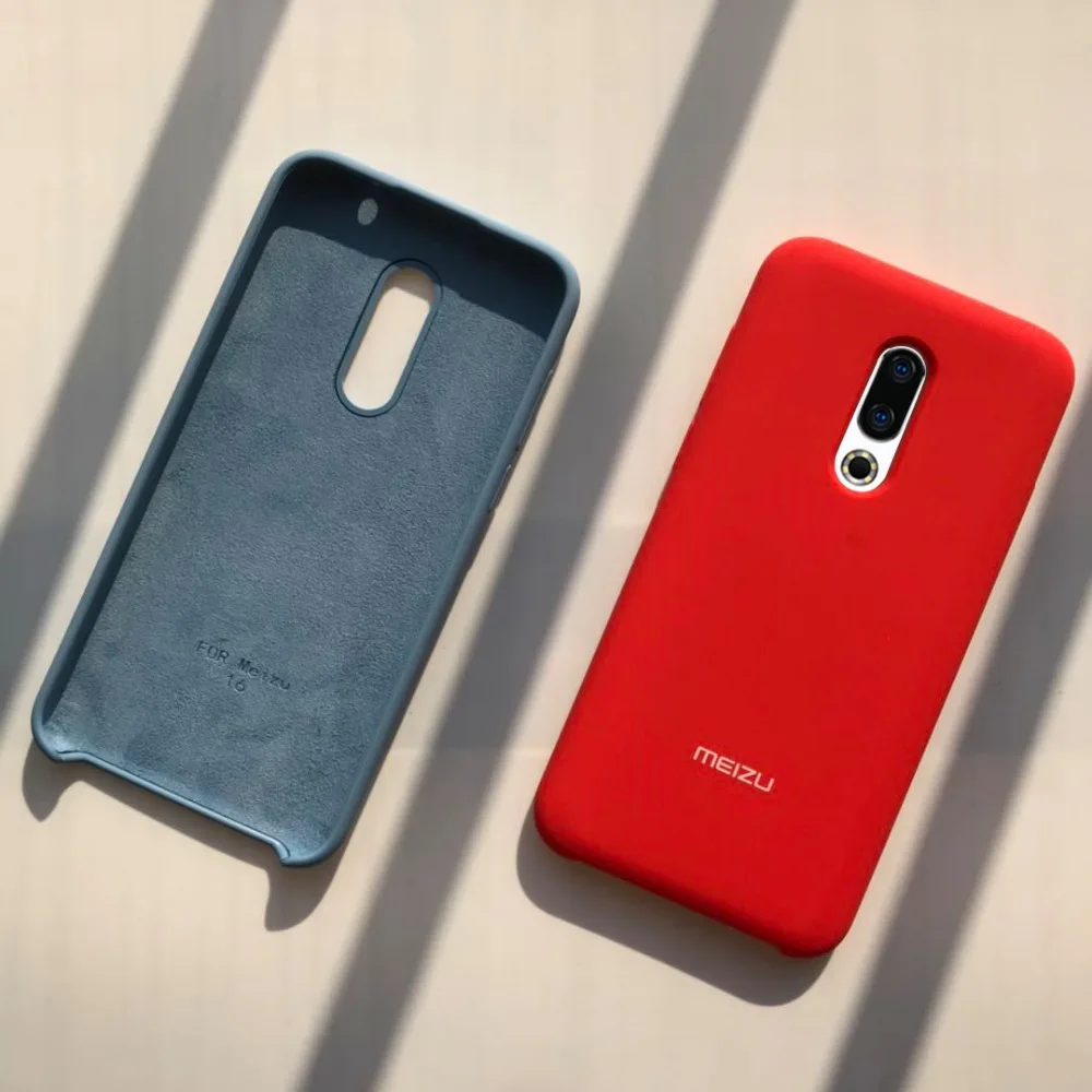 meizu 16th case luxury liquid silicone protective cover for 16 |