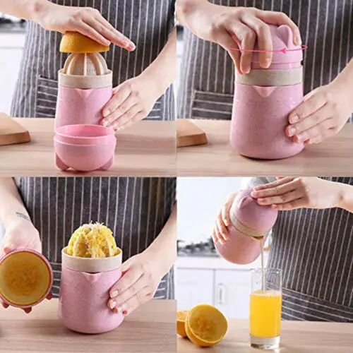 Новая ручная соковыжималка для апельсиновой пшеничной соломы лимона фруктов