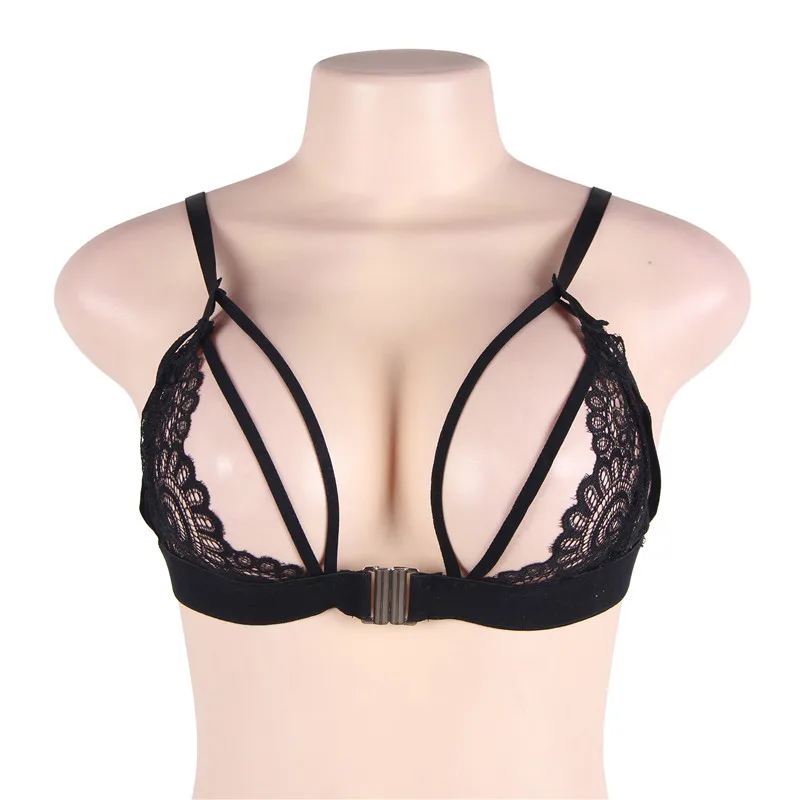 Black Lace Bra Ультра-тонкий бюстгальтер, нижнее белье, черный, белый цвет, половина чашки, беспроводные бюстгальтеры для женщин, кружевной цветочный сексуальный бесшовный бюстгальтер RW80546 - Цвет: Black Lace Bra
