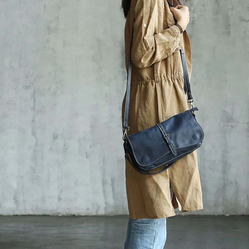 Vendange new fashion female handmade Vintage causal Cow leather messenger bag / shoulder bag / handbag2237
