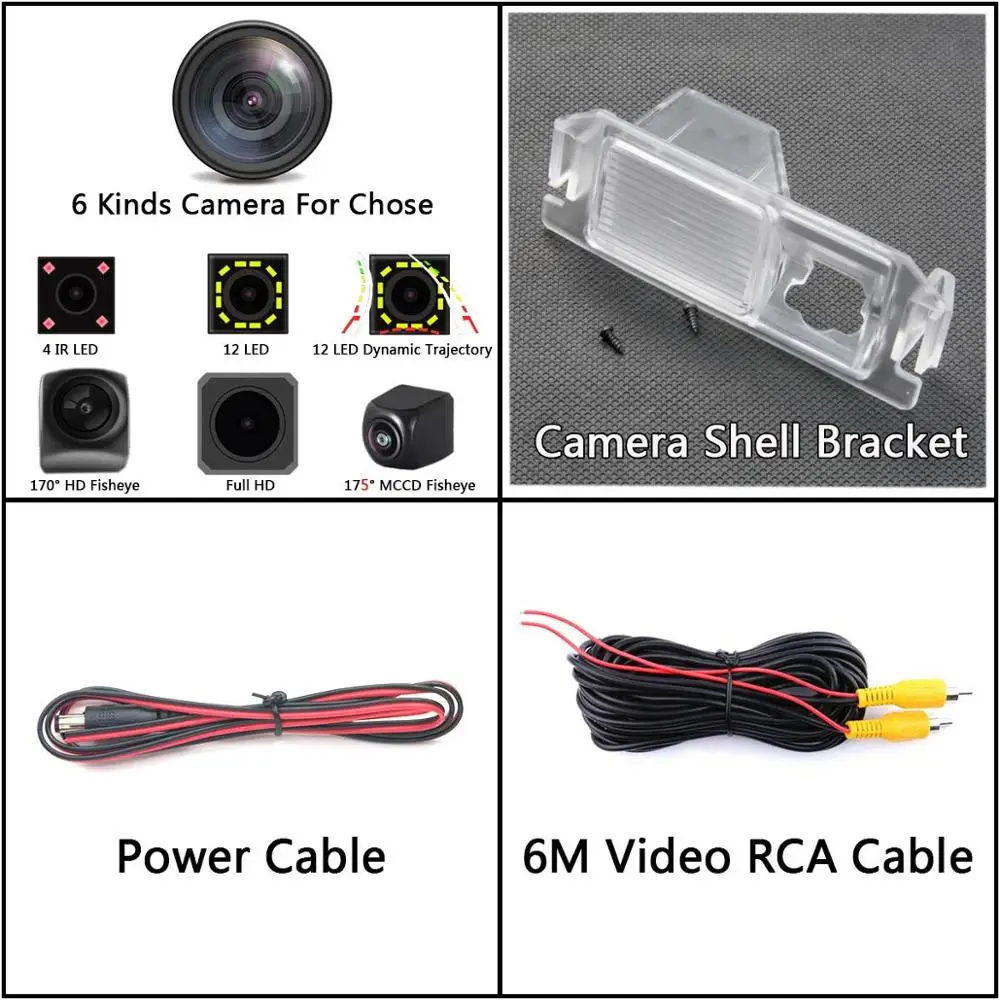 Camera Only 175 градусов 1080 P рыбий глаз камера заднего вида для hyundai I10 I20 I30 rohans Solaris Genesis Coupe Elantra Verna Car - Название цвета: Camera Only