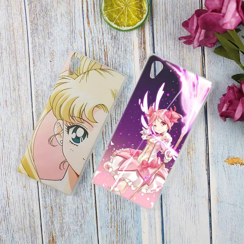 Прозрачный чехол kawaii для девушки из аниме Sony Xperia Z3 Z5 Premium M4 Aqua M5 X XA XA1 C4 C5 E4 E5 XZ XZ2 Compact