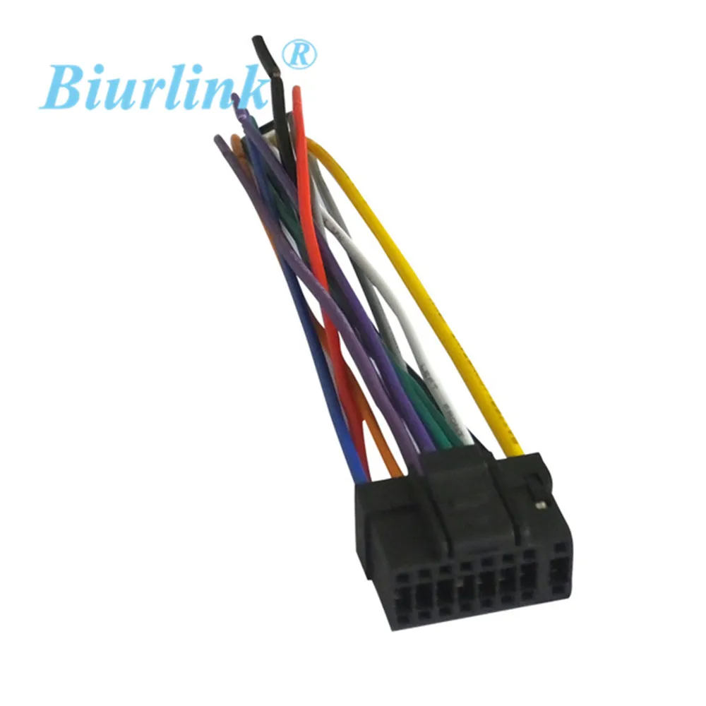 

Biurlink 20 шт. автомобильный завод стерео ЖГУТ кабель провода 16Pin разъем для Alpine