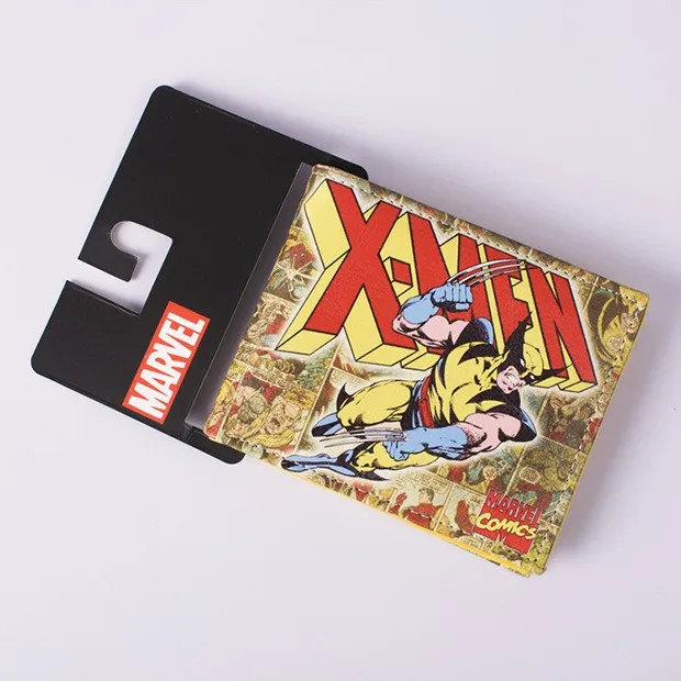 Comics DC Marvel кошелек Капитан Америка карты сумки известный Амин Мультфильм кожаный мужской повседневное Фирменные женские кошельки