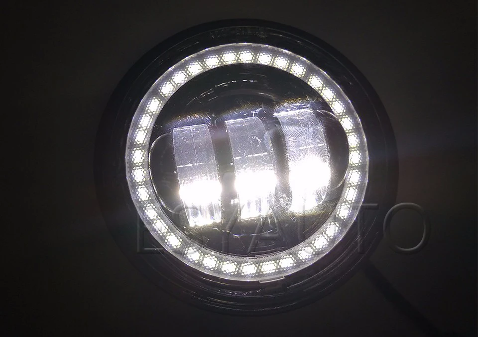 Светодиодные вспомогательные Противотуманные фары 4 5 дюйма 30 Вт с белыми DRL