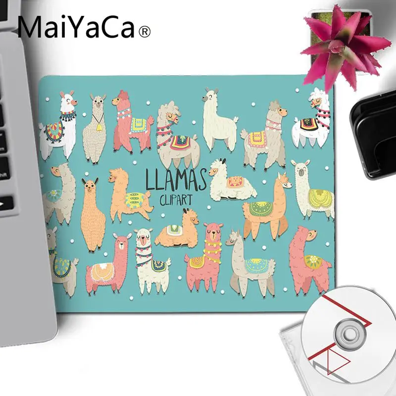 Игровой коврик для мыши MaiYaCa Lama Llama Alpacas с животными маленький Настольный
