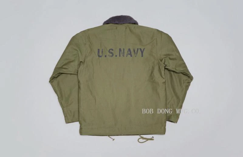 BOB DONG Repro 40s США темно-N-1 палубная куртка зимняя военная форма USN Мужская куртка 44