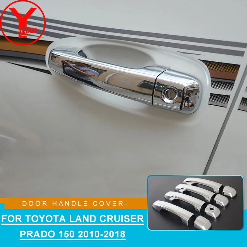 Крышка ручки двери для Toyota Land cruiser Prado 150 2013 2015 2016 ABS хром toyota аксессуары YCSUNZ 2010 2018|door