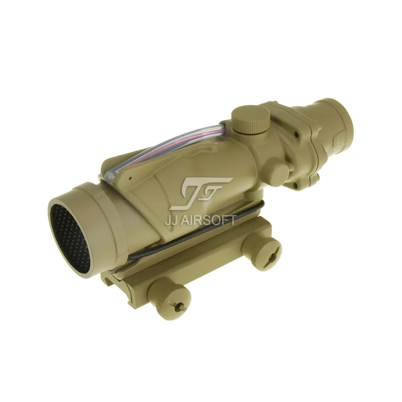 J страйкбол ACOG 4x32 TA31 красное волокно с подсветкой красная кроссовая винтовка