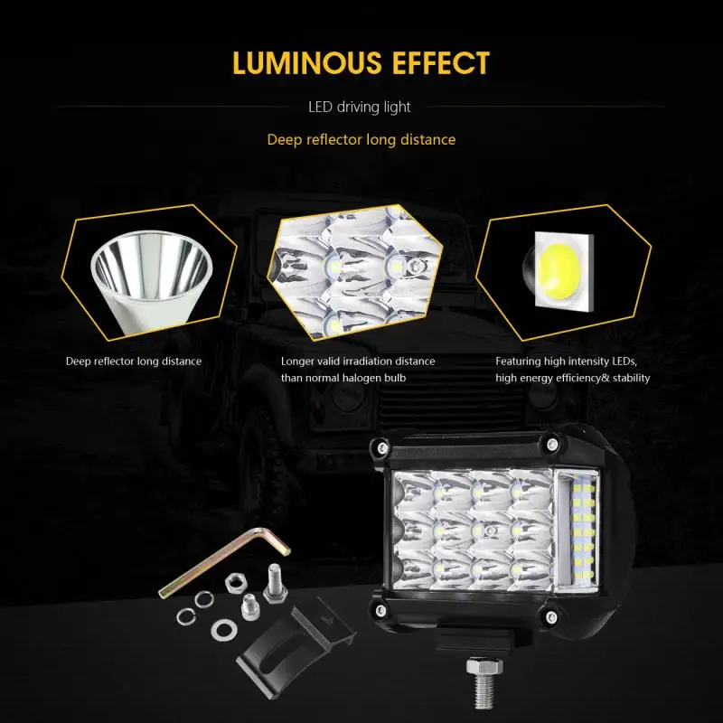Oslamp 2 шт. 4 &quotсветодиодный Подсветка внедорожный светодиодный бар светильник