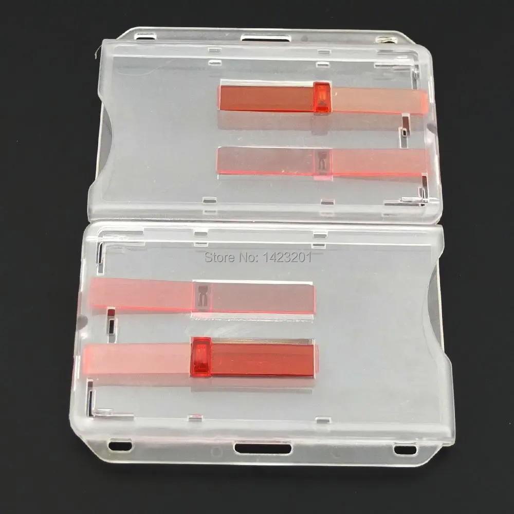 5 шт./лот матовый горизонтальный жесткий пластиковый держатель для удостоверения