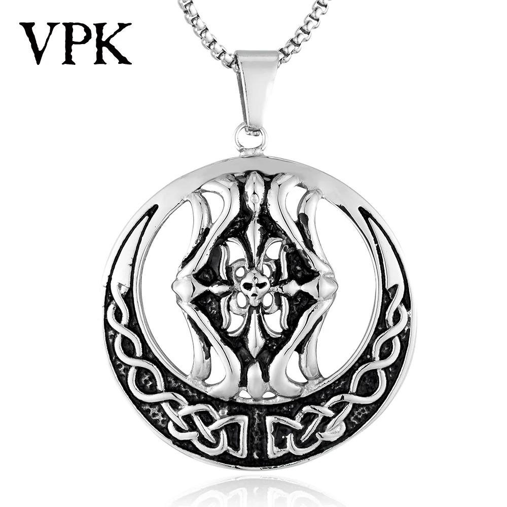 VPK Ювелирные Изделия Литье хип-хоп круглый супер-Большой Череп Мужчины титановая