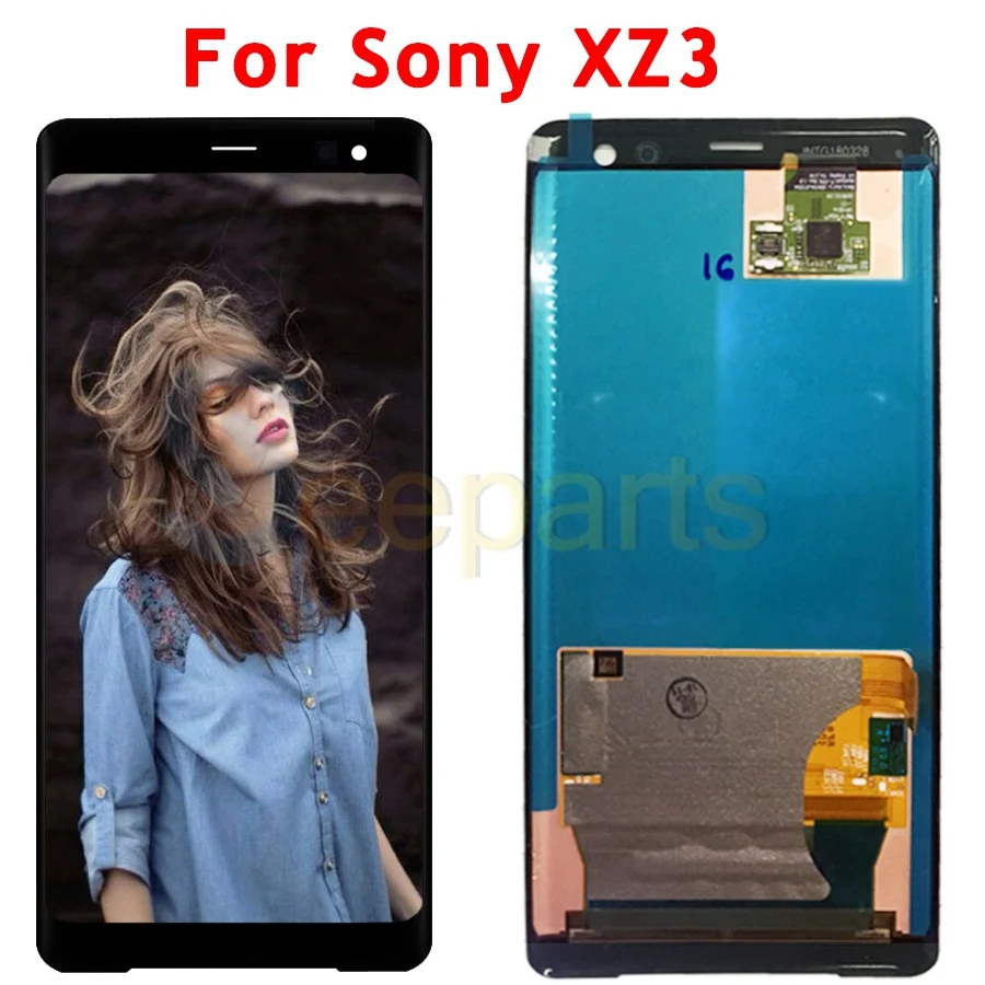 Для Sony XZ3 ЖК-дисплей с сенсорным экраном дигитайзер сменная панель в сборе для