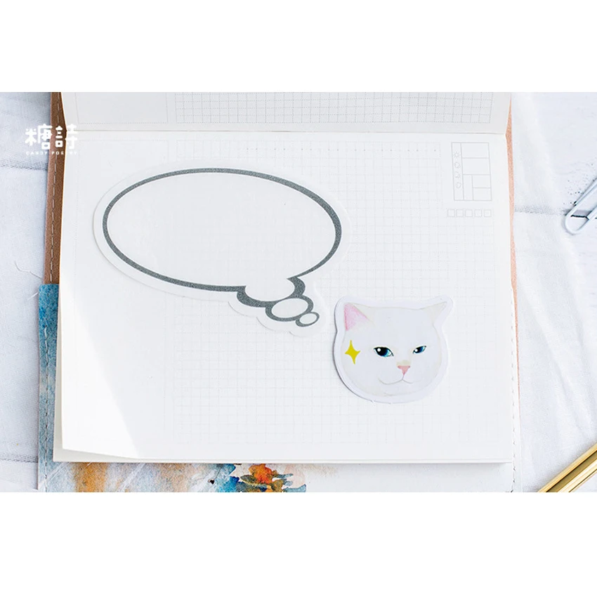 45 шт./упак. Kawaii Cat стикер мешок бумажная этикетка стикер s Декоративные Стикеры для скрапбукинга пакет DIY прекрасные подарки для детей