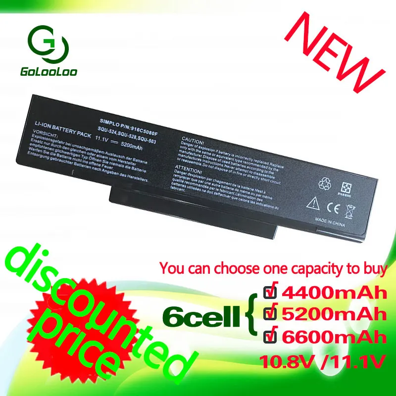 Golooloo батарея A32 F2 F3 Z96 Z94 SQU 528 BTY M66 для Asus Z53 M51 A9T F3S F3K F3SV F3T F3JR F3JA F3E F3KE|laptop battery acer