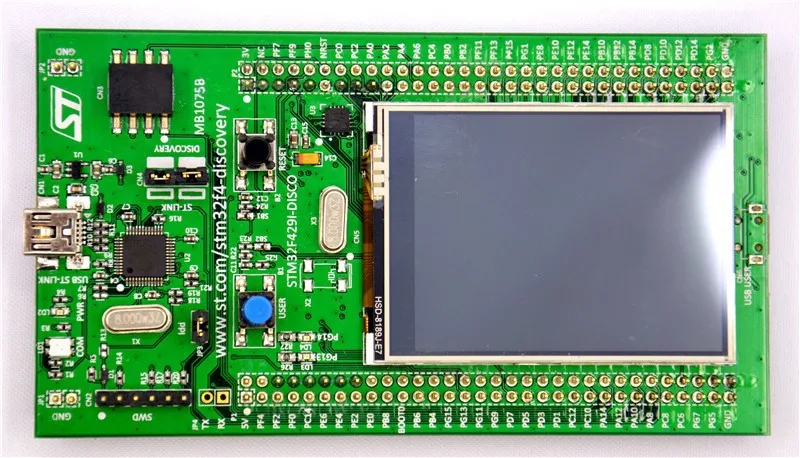 STM32F429I-DISCO поместить его ST-LINK/V2 STM32 Сенсорный экран оценки макетная плата STM32F4 набор для путешествия STM32F429