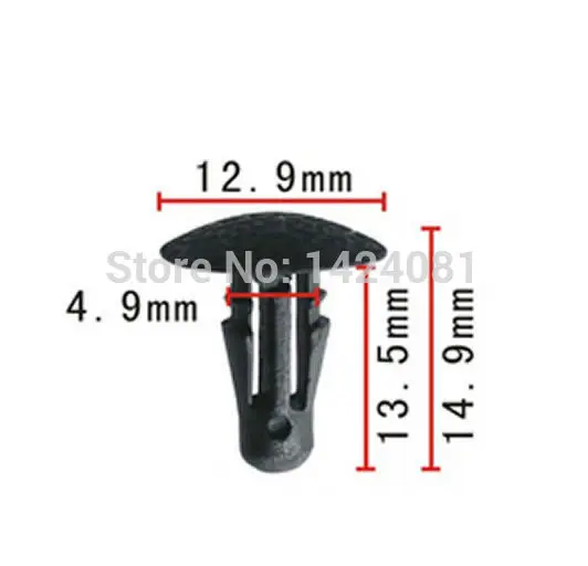 

100x OEM нейлоновый Фиксатор заклепки для Nissan 13 мм x 15 мм 1/2 дюйма x19/32 дюйма 76876-W5000 76876W5000