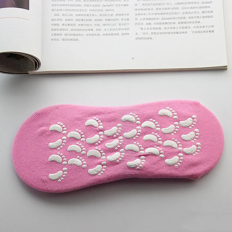 G dark pink 6 пар зимние носки большое полотенце носки домашние носки хлопковые нескользящие носки-тапочки яркие однотонные пушистые толстые носки до лодыжки для женщин и мужчин - Цвет: G dark pink