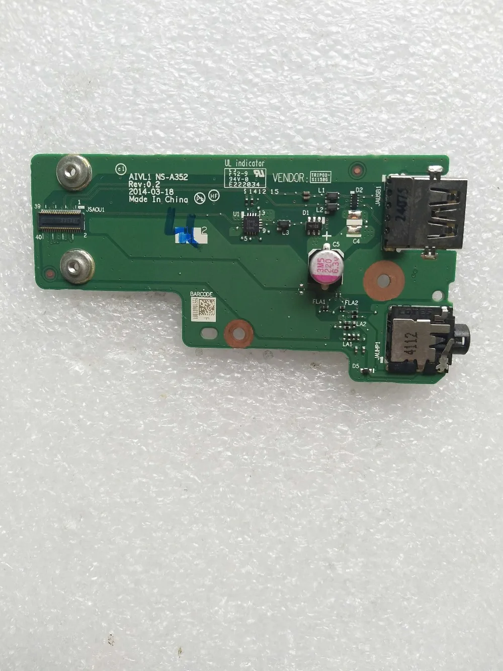 

original FOR Lenovo ThinkPad L450 USB AUDIO BOARD AIVL1 NS-A352 00HT813