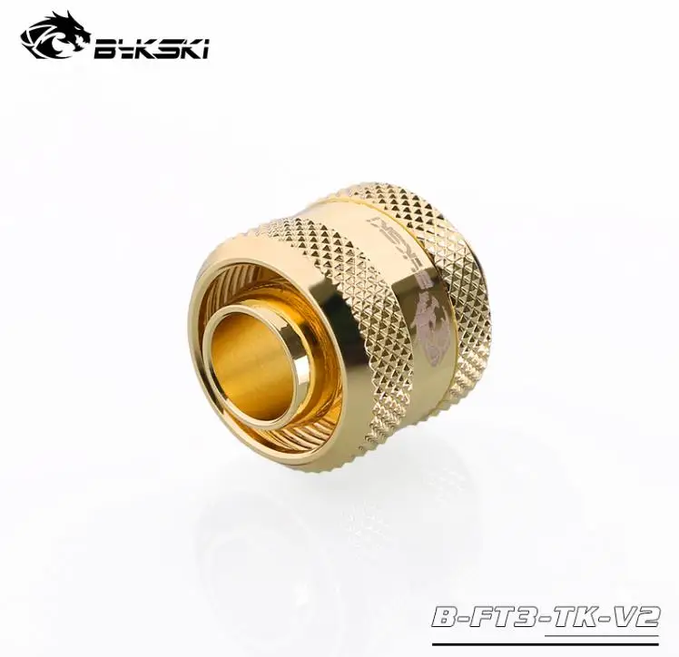 4 шт./партия BYKSKI шланг для установки ID10mm+ OD 16 мм трубы 3/" ID+ 5/8" OD Мягкая трубка фитинг ручной подсоединительный фитинг G1/4 - Цвет: gold