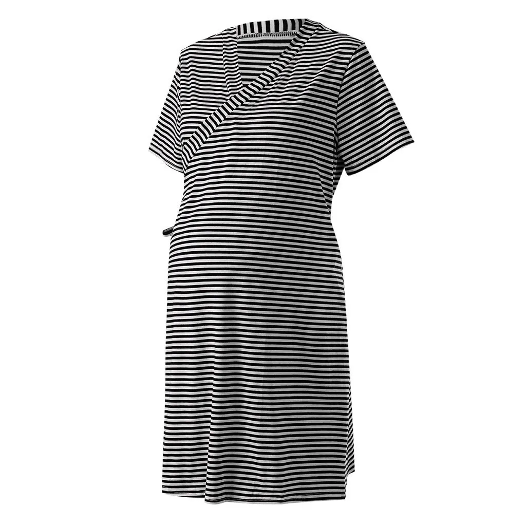 Women Mom Pregnant Baby Maternity Nursing Solid Breastfeeding Summer Mama Soft Casual Dress Clothes#520 | Мать и ребенок