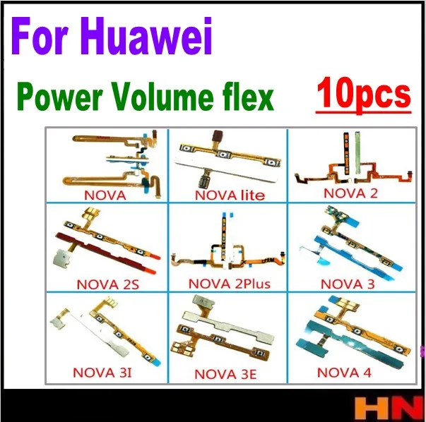 10 шт. оптовая продажа кнопка увеличения громкости гибкий кабель для Huawei Nova lite nova2 2