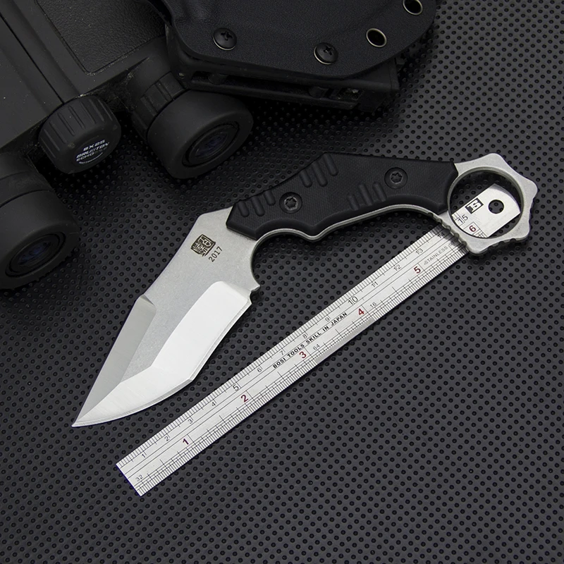 Полный Тан Утилита фиксированным лезвием Ножи AUS 8 Сталь Тактический коготь EDC