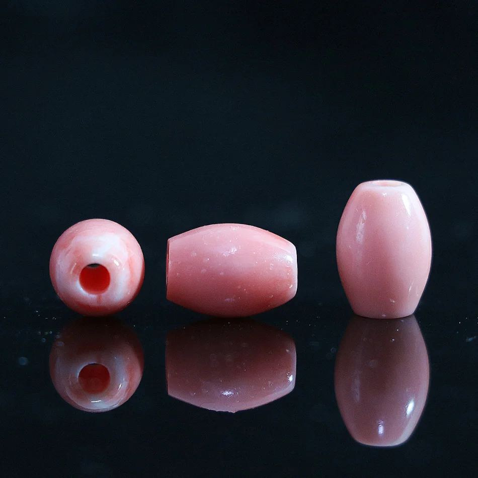 

Lovely synthetic pink coral 8*11mm 10*12mm 14*16mm cylinder column smooth new loose beads accessories 5pcs B910