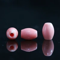 lovely synthetic pink coral 811mm 1012mm 1416mm cylinder column smooth new loose beads accessories 5pcs b910