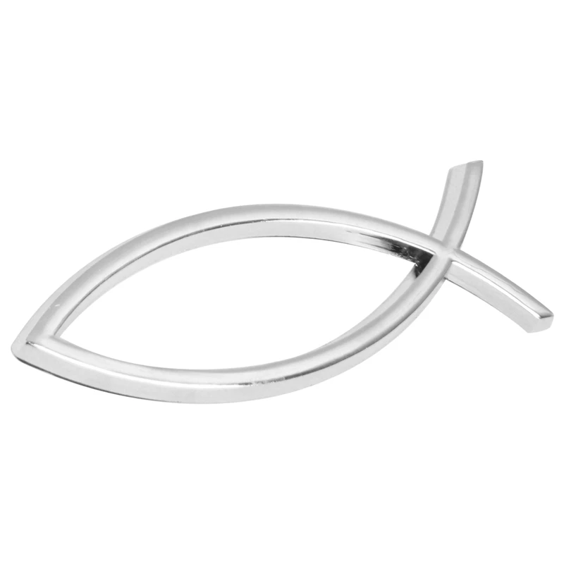 2pcs 3D Silver Jesus Symbol Badge Sticker Distinctive Decoration for Car | Автомобили и мотоциклы